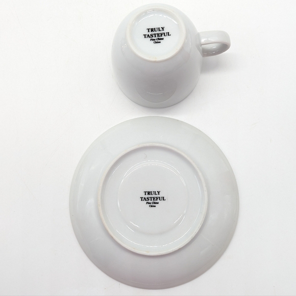 Truly Tasteful White Ceramic Tree Tea Cup & Saucer - Picture 7 of 9